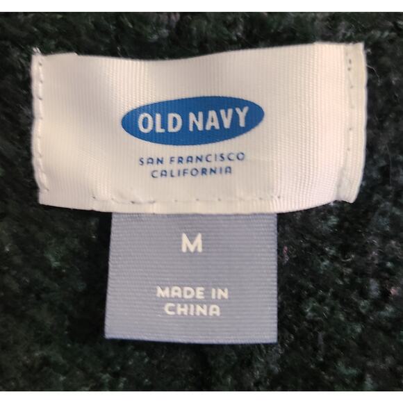 Old Navy Womens Sweater Size Medium M Dark Forest Green Long Sleeve V Neck - Picture 4 of 4